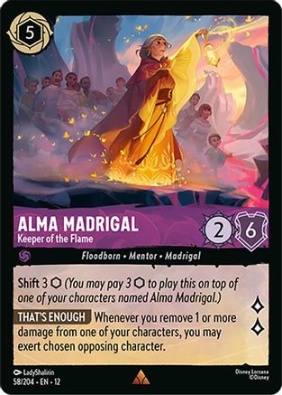 Alma Madrigal - Keeper of the Flame (58/204) Wilds Unknown (Cold Foil)