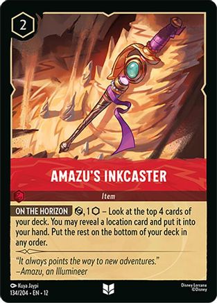 Amazu's Inkcaster (134/204) Wilds Unknown (Cold Foil)