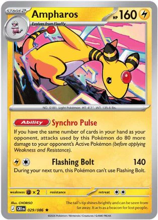 Ampharos 029/086 [ME04 Chaos Rising] (Holofoil)