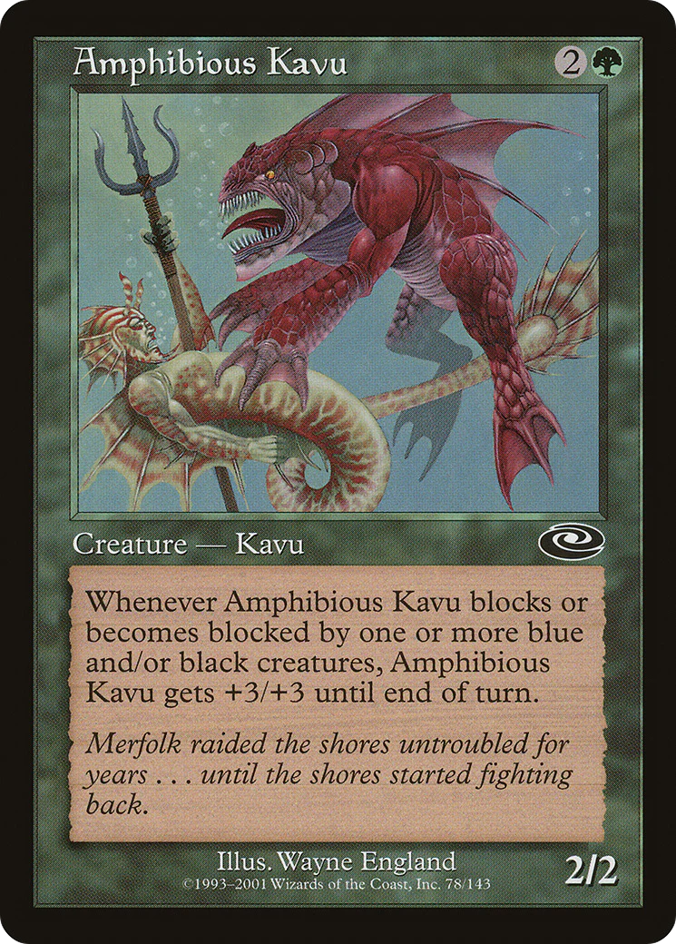 Amphibious Kavu (PLS-078) - Planeshift Foil