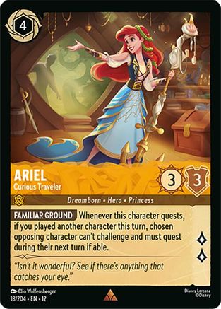 Ariel - Curious Traveler (18/204) Wilds Unknown (Cold Foil)
