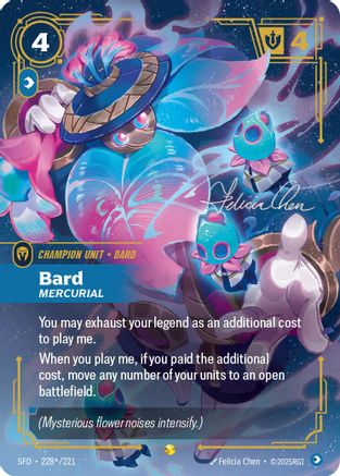 Bard - Mercurial (Signature) (228*/221) [Spiritforged] Foil