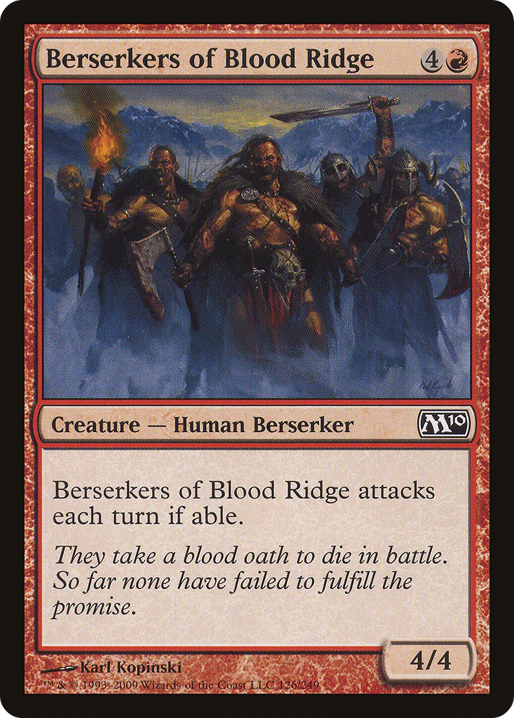 Berserkers of Blood Ridge (M10-126) - Magic 2010