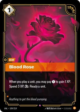 Blood Rose (109/219) [Unleashed] Foil