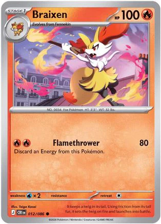 Braixen 012/null [ME04 Chaos Rising]
