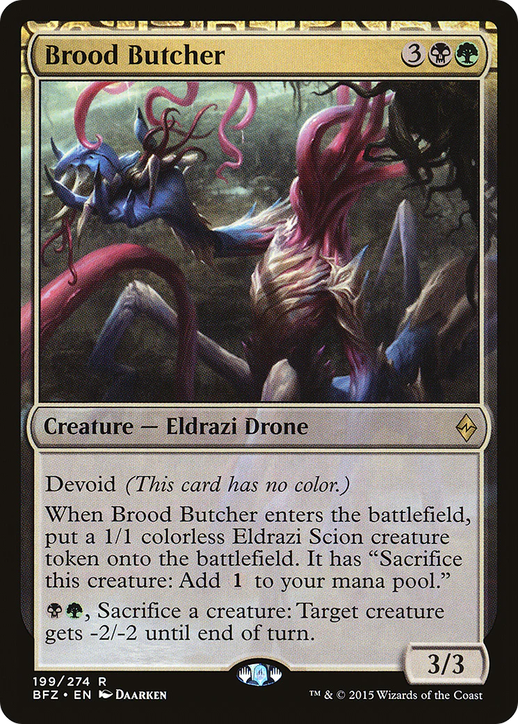 Brood Butcher (BFZ-199) - Battle for Zendikar: (devoid) Foil