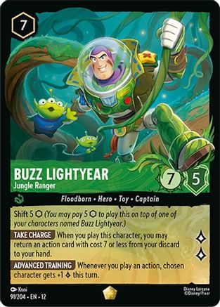 Buzz Lightyear - Jungle Ranger (91/204) Wilds Unknown (Cold Foil)