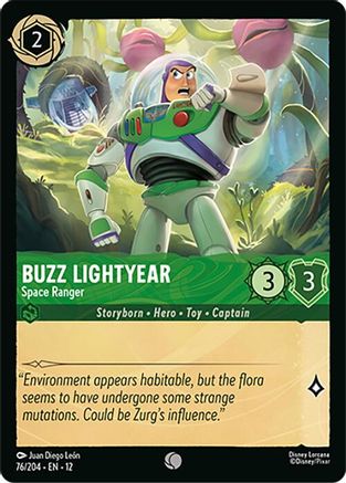 Buzz Lightyear - Space Ranger (76/204) Wilds Unknown (Cold Foil)