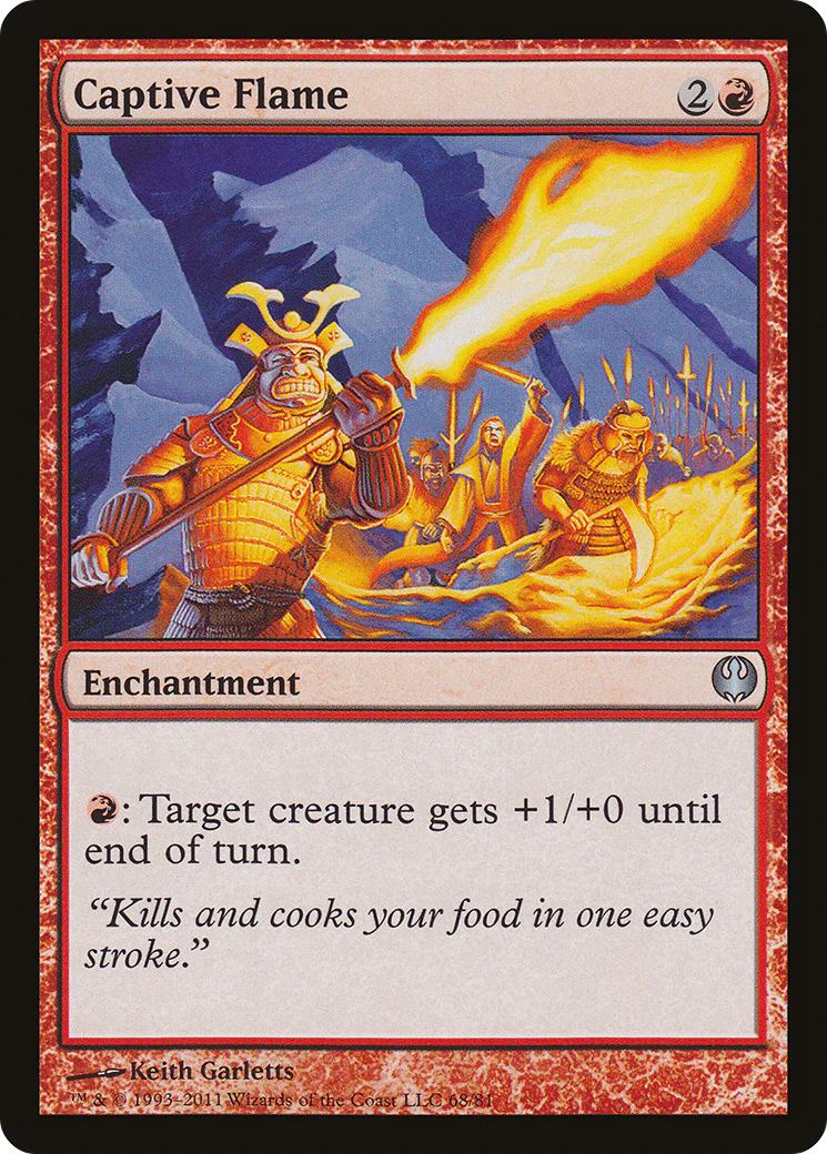 Captive Flame (DDG-068) - Duel Decks: Knights vs. Dragons