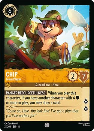 Chip - Team Player (27/204) Wilds Unknown (Non-Foil)