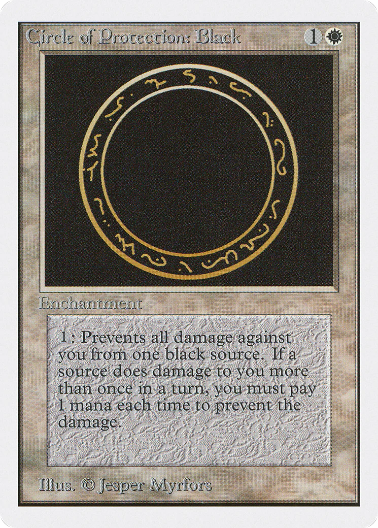 Circle of Protection: Black (2ED-) - Unlimited Edition