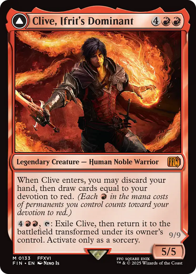 Clive, Ifrit's Dominant (FIN-133) - FINAL FANTASY: (enchantment) Foil - Image 3