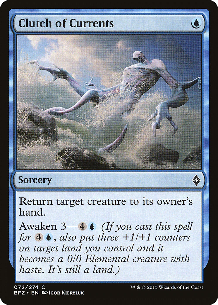Clutch of Currents (BFZ-072) - Battle for Zendikar Foil