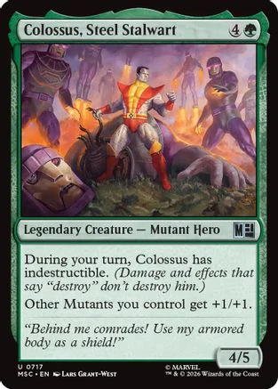 Colossus, Steel Stalwart (MSC-717) - Commander: Marvel Super Heroes Foil