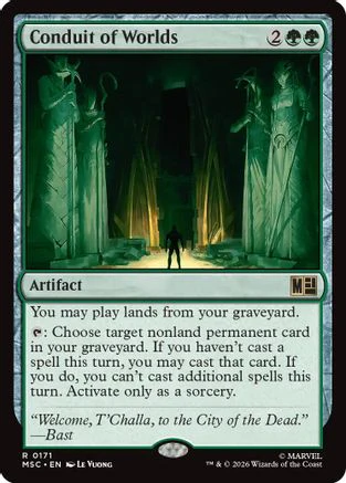 Conduit of Worlds (Surge Foil) (MSC-171) - Commander: Marvel Super Heroes Foil