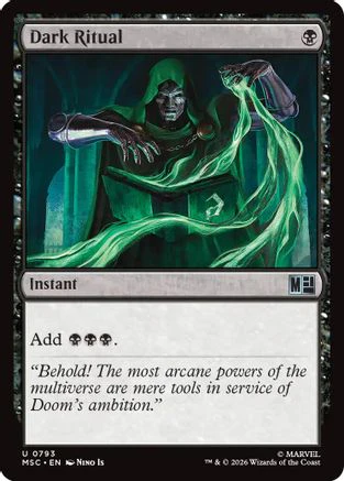 Dark Ritual (MSC-793) - Commander: Marvel Super Heroes Foil
