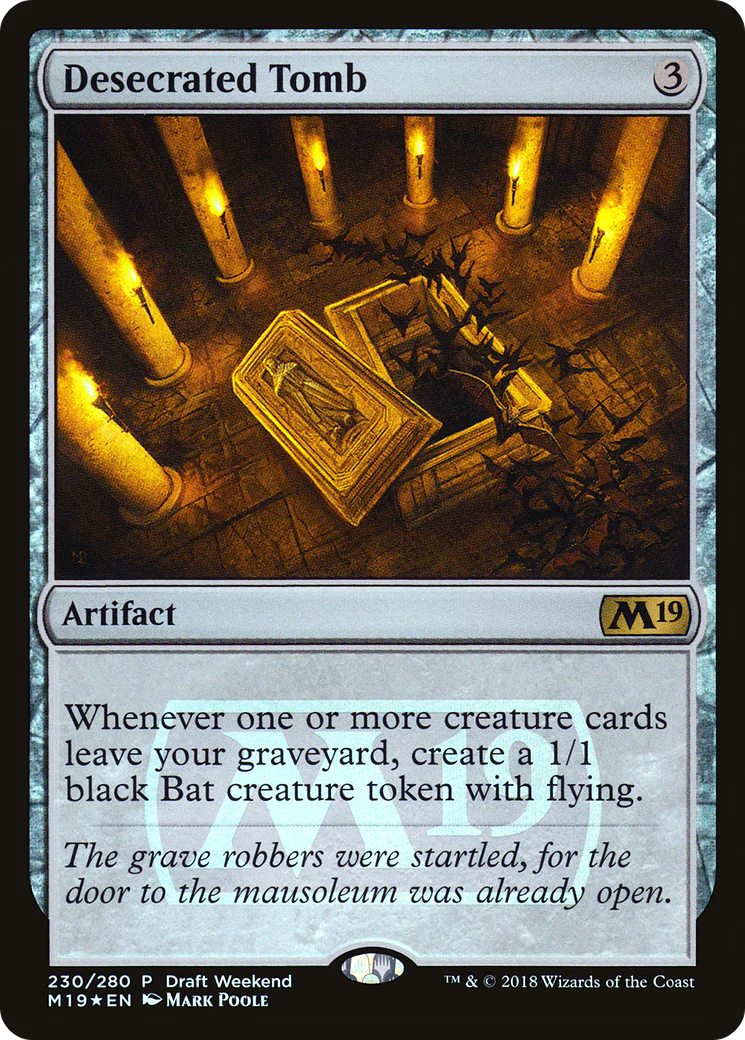 Desecrated Tomb (LARP-230) - Core Set 2019 Promos Foil