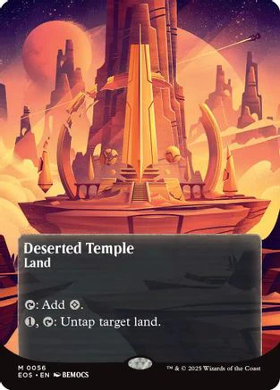 Deserted Temple (0056) (Borderless) (EOS-056) - Edge of Eternities: Stellar Sights Foil