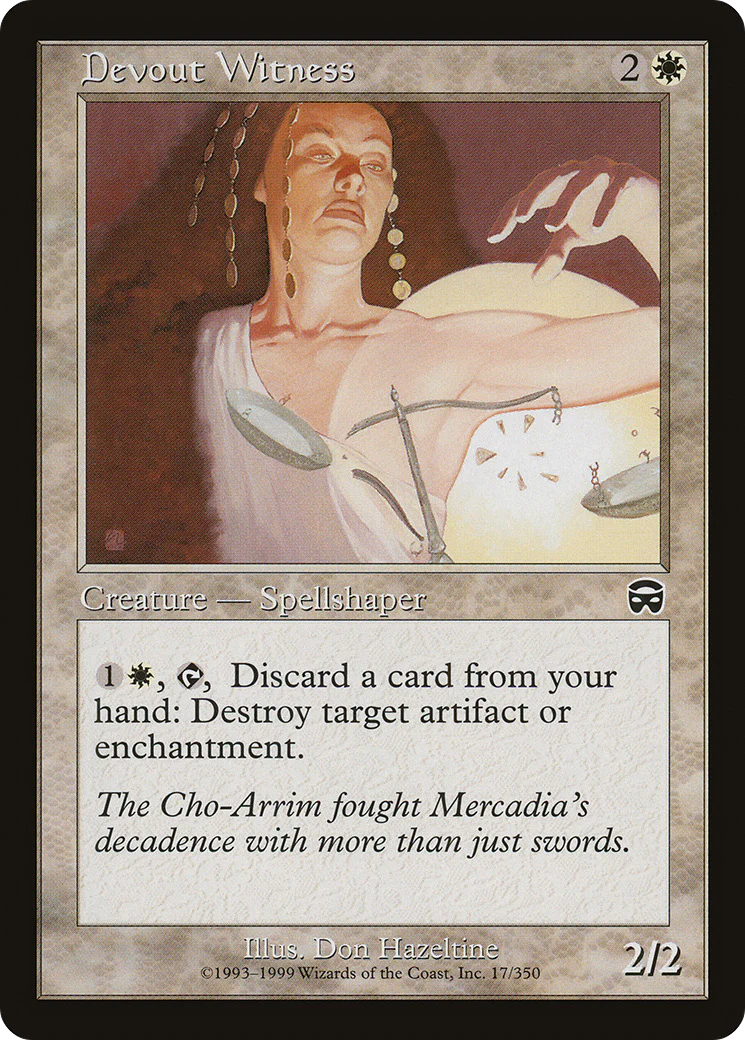 Devout Witness (MMQ-017) - Mercadian Masques