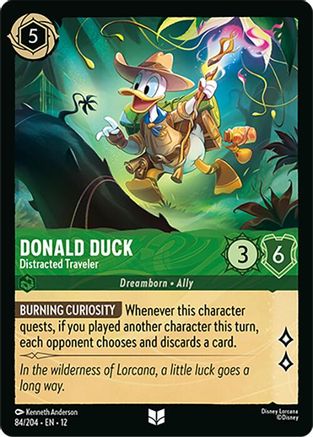 Donald Duck - Distracted Traveler (84/204) Wilds Unknown (Non-Foil)