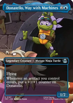 Donatello, Way with Machines (Borderless) (TMT-197) - Teenage Mutant Ninja Turtles
