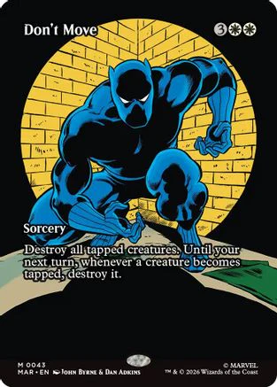 Don't Move (Borderless) (MAR-043) - Marvel Universe Eternal-Legal Foil
