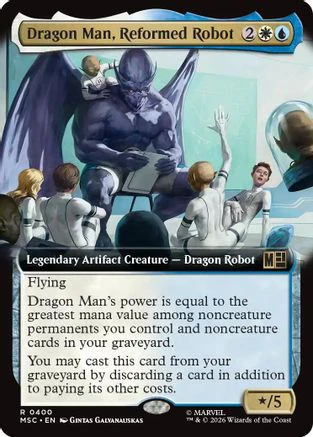 Dragon Man, Reformed Robot (Extended Art) (MSC-400) - Commander: Marvel Super Heroes