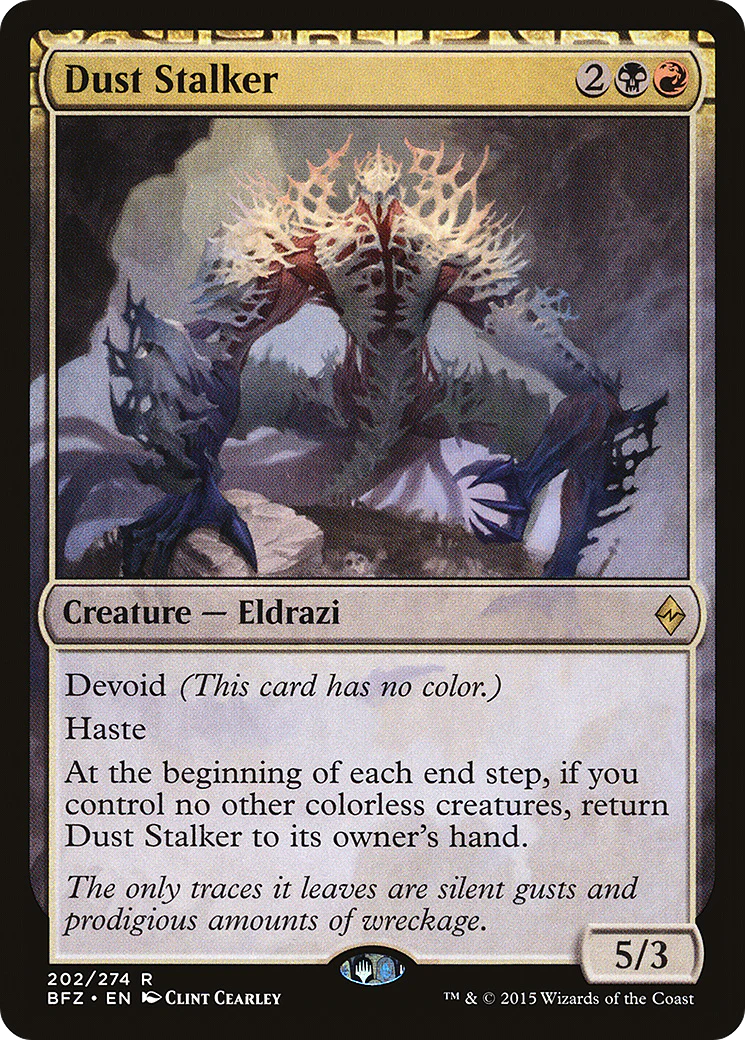 Dust Stalker (BFZ-202) - Battle for Zendikar: (devoid)