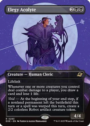 Elegy Acolyte (Borderless) (EOE-293) - Edge of Eternities Foil