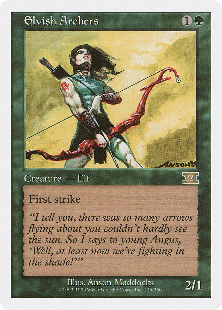 Elvish Archers (6ED-226) - Classic Sixth Edition