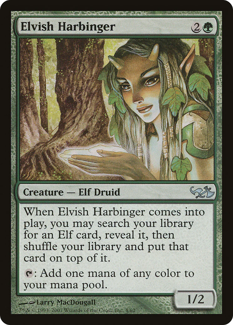 Elvish Harbinger (EVG-004) - Duel Decks: Elves vs. Goblins