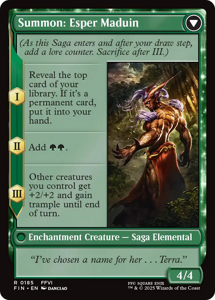 Esper Origins // Summon: Esper Maduin (FIN-185) - FINAL FANTASY: (enchantment) Foil - Image 2