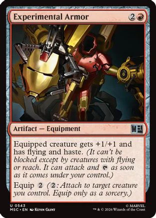 Experimental Armor (MSC-543) - Commander: Marvel Super Heroes