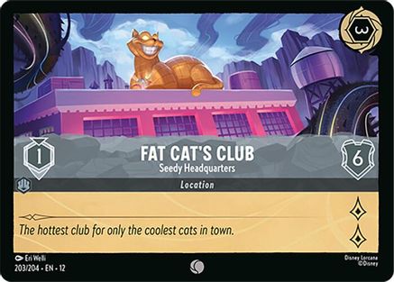 Fat Cat's Club - Seedy Headquarters (203/204) Wilds Unknown (Cold Foil)