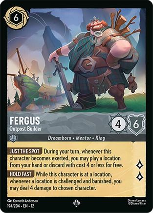 Fergus - Outpost Builder (194/204) Wilds Unknown (Cold Foil)