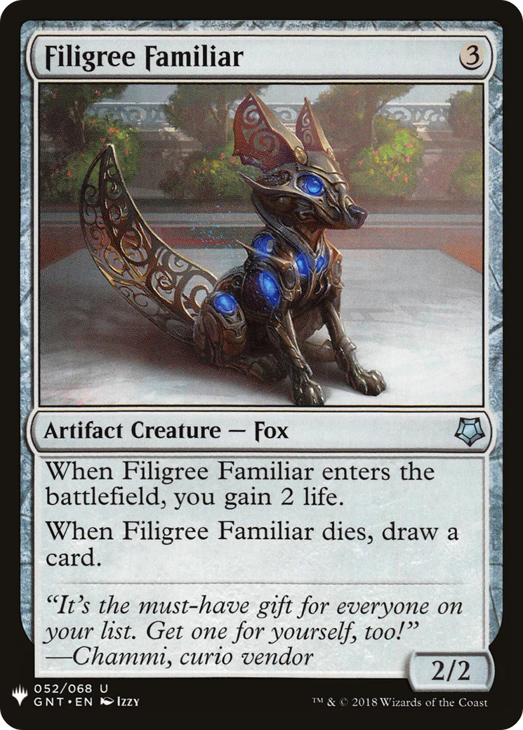 Filigree Familiar (LIST-GNT-52) - The List