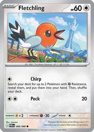 Fletchling 066/null [ME03 Perfect Order] (Reverse Holofoil)