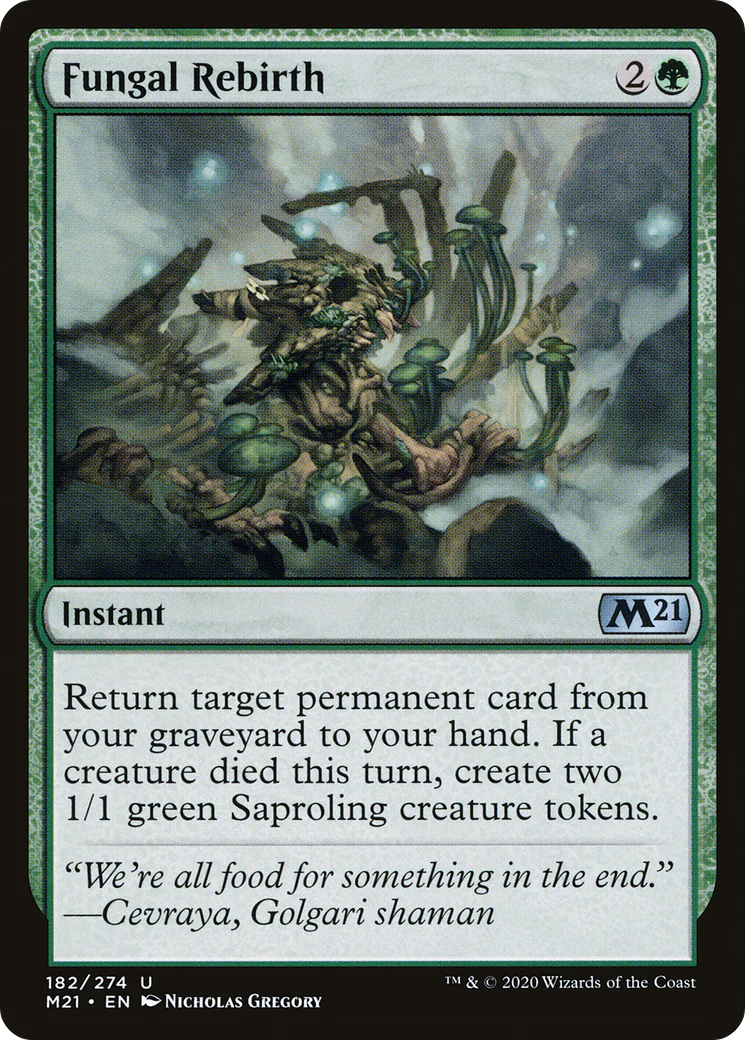 Fungal Rebirth (M21-182) - Core Set 2021 Foil