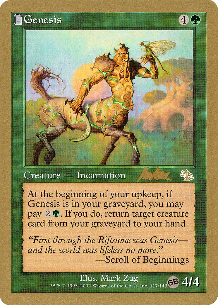 Genesis - 2002 Brian Kibler (JUD) (SB) (WCD-) - World Championship Decks 2002