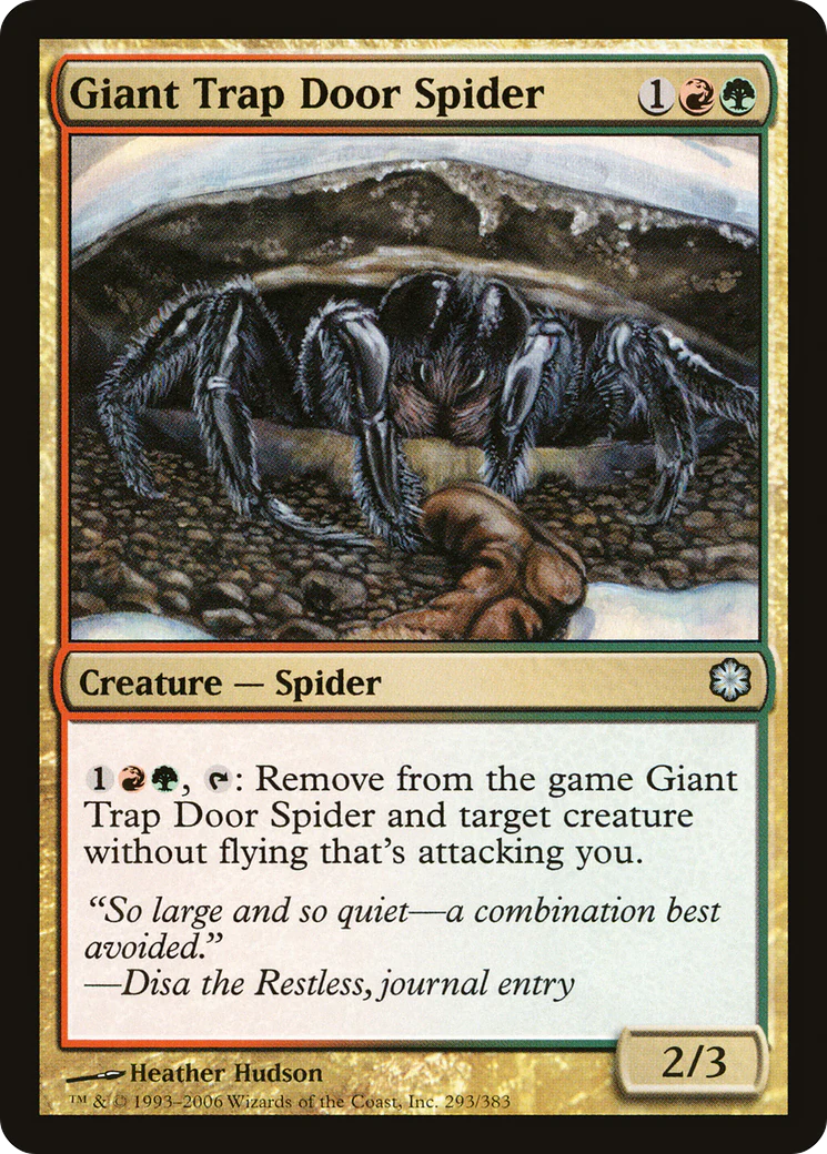 Giant Trap Door Spider (CTD-293) - Coldsnap Theme Decks