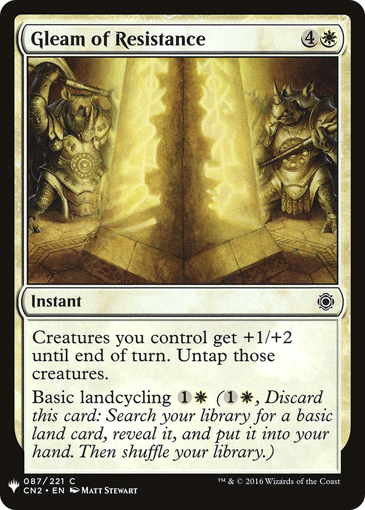 Gleam of Resistance (LIST-CN2-87) - The List