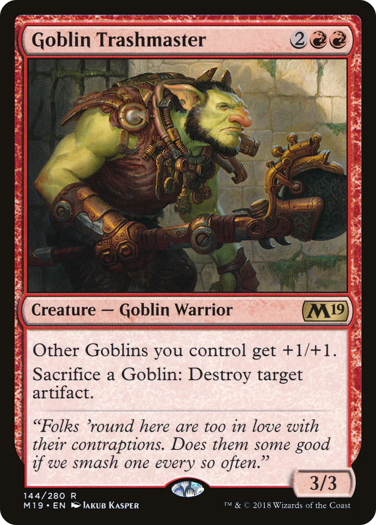 Goblin Trashmaster (M19-144) - Core Set 2019