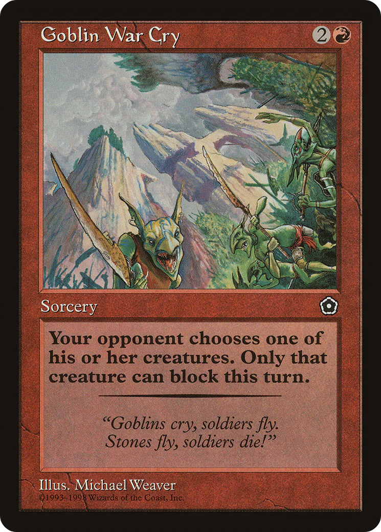 Goblin War Cry (P02-) - Portal Second Age