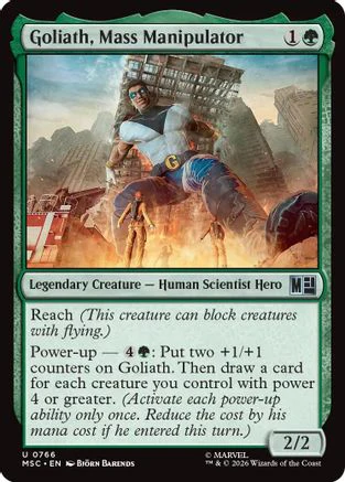 Goliath, Mass Manipulator (MSC-766) - Commander: Marvel Super Heroes