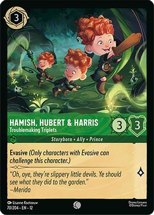 Hamish, Hubert & Harris - Troublemaking Triplets (70/204) Wilds Unknown (Non-Foil)