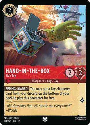 Hand-in-the-Box - Sid's Toy (114/204) Wilds Unknown (Cold Foil)