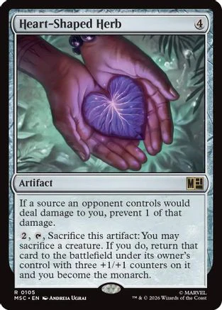 Heart-Shaped Herb (Surge Foil) (MSC-105) - Commander: Marvel Super Heroes Foil