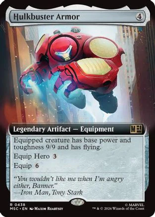 Hulkbuster Armor (Extended Art) (MSC-438) - Commander: Marvel Super Heroes