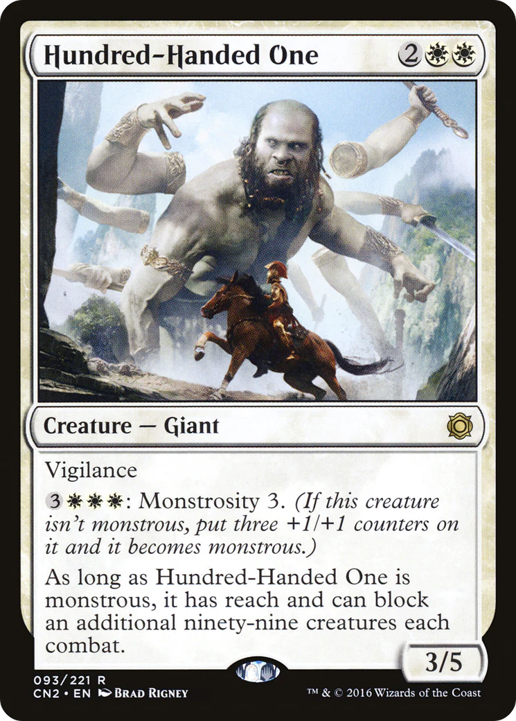 Hundred-Handed One (CN2-093) - Conspiracy: Take the Crown Foil