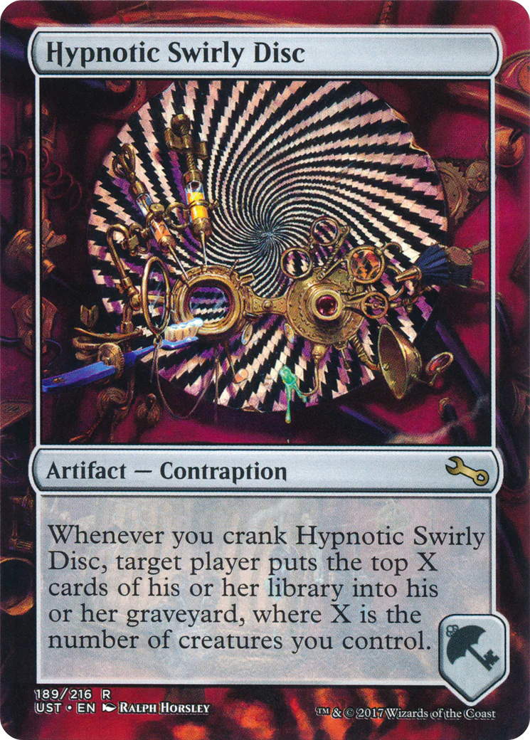 Hypnotic Swirly Disc (UST-189) - Unstable (Borderless) Foil
